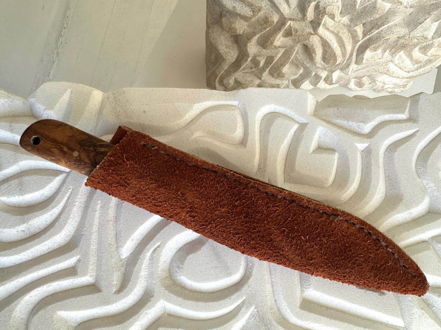 Damascus Knife and Sheath
