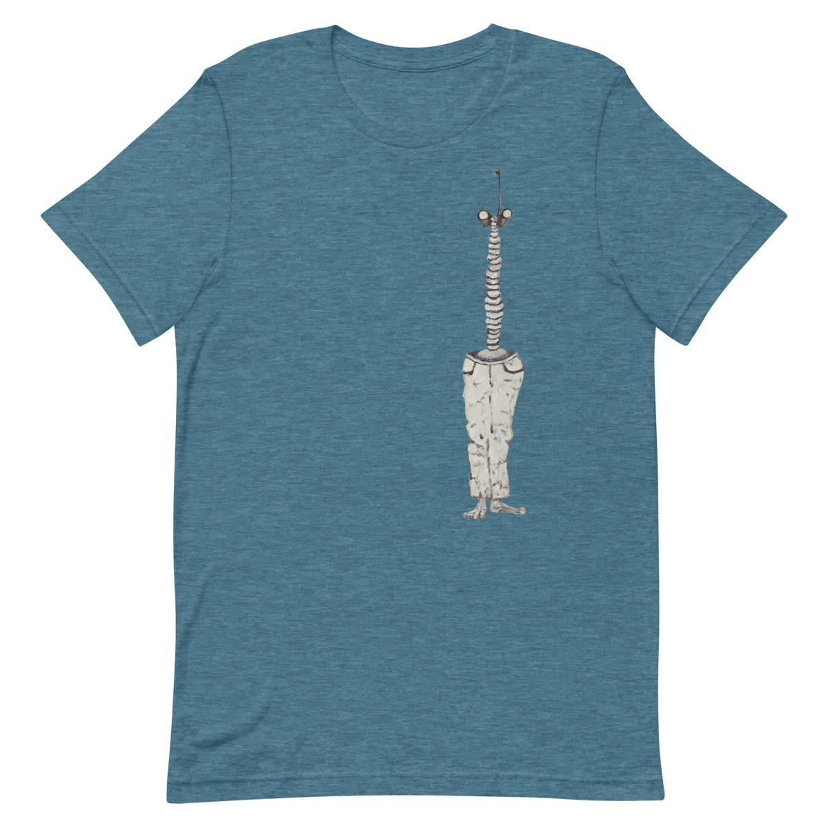 Binnoculars Tee, unisex staple t shirt heather deep teal