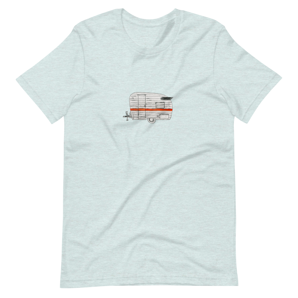 Teardrop Tee, unisex staple t shirt heather prism ice blue