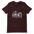 A gathering of Mushroom Women, unisex staple t shirt oxblood black
