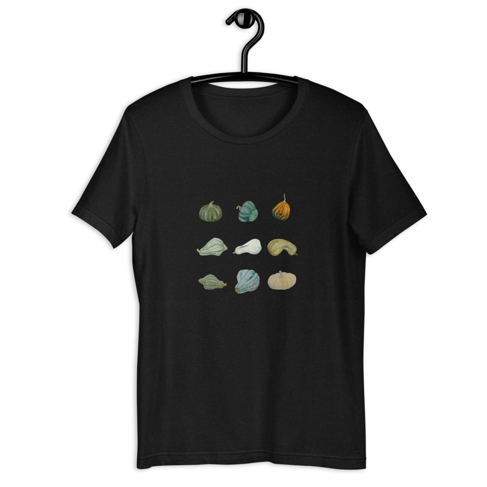 Winter Squash Tee, unisex staple t shirt black heather