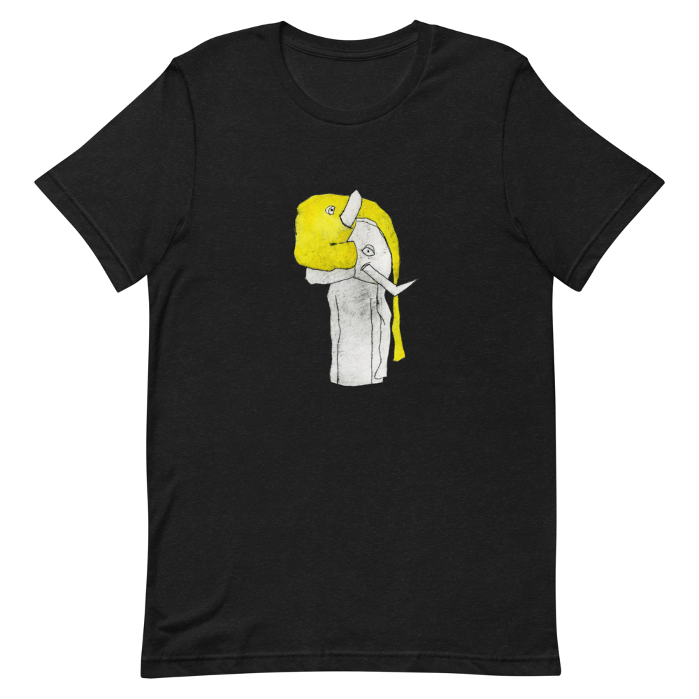 Elephant Mask Tee, unisex staple t shirt black heather