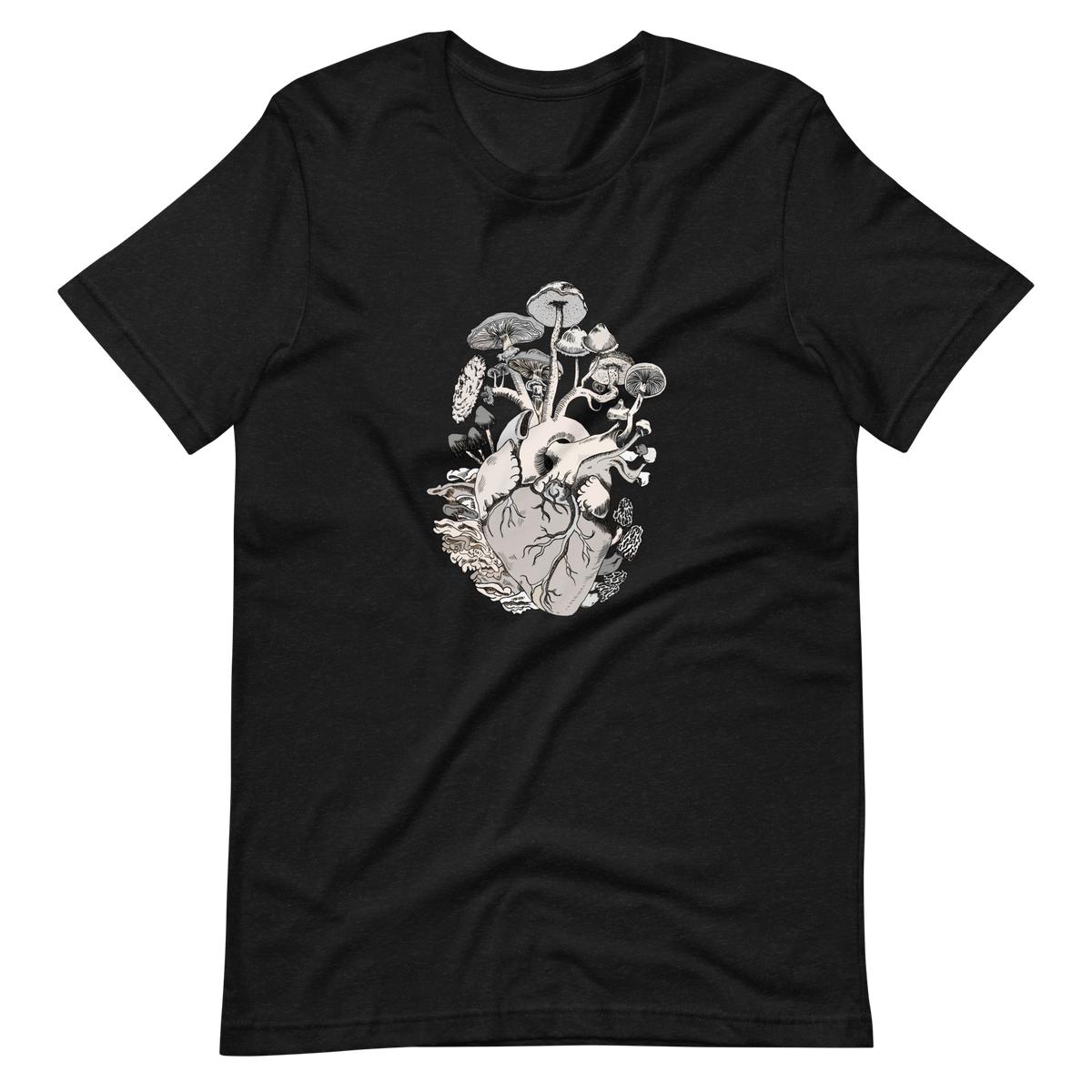 Fruiting Heart, unisex staple t shirt black heather