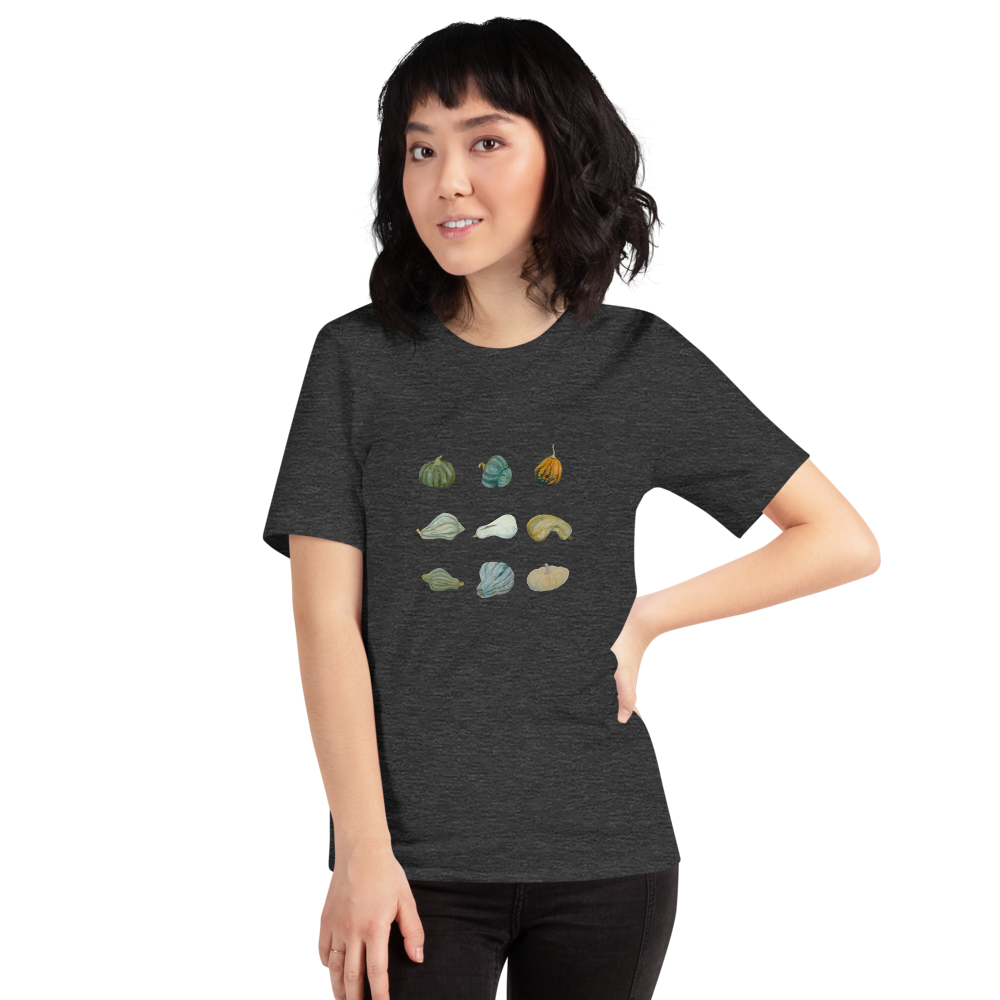 Winter Squash Tee, unisex staple t shirt dark grey heather