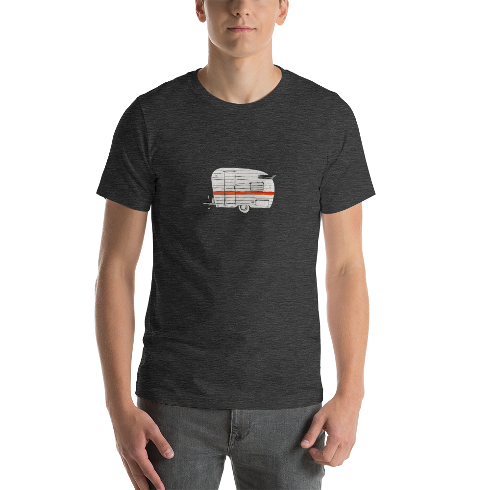 Teardrop Tee, unisex staple t shirt dark grey heather