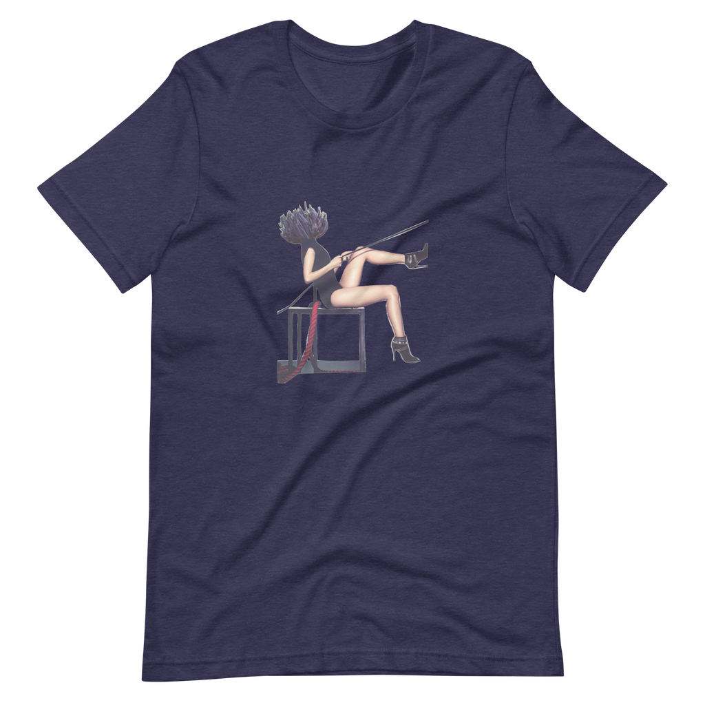 Purple Fairy Club Coral Mushroom Woman, unisex staple t shirt heather midnight navy