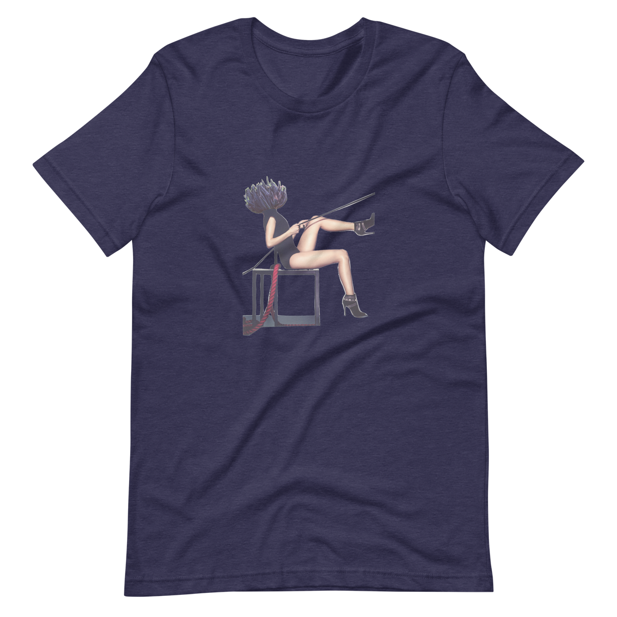 Purple Fairy Club Coral Mushroom Woman, unisex staple t shirt heather midnight navy