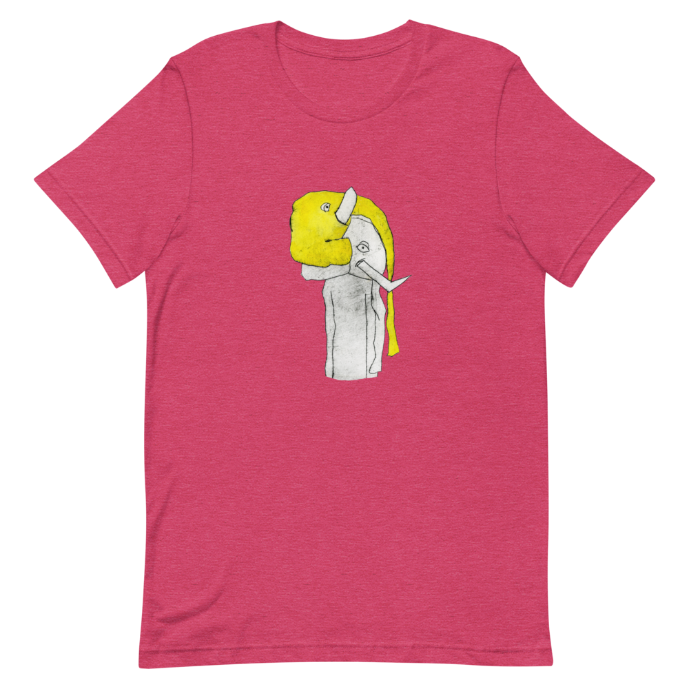 Elephant Mask Tee, unisex staple t shirt heather raspberry