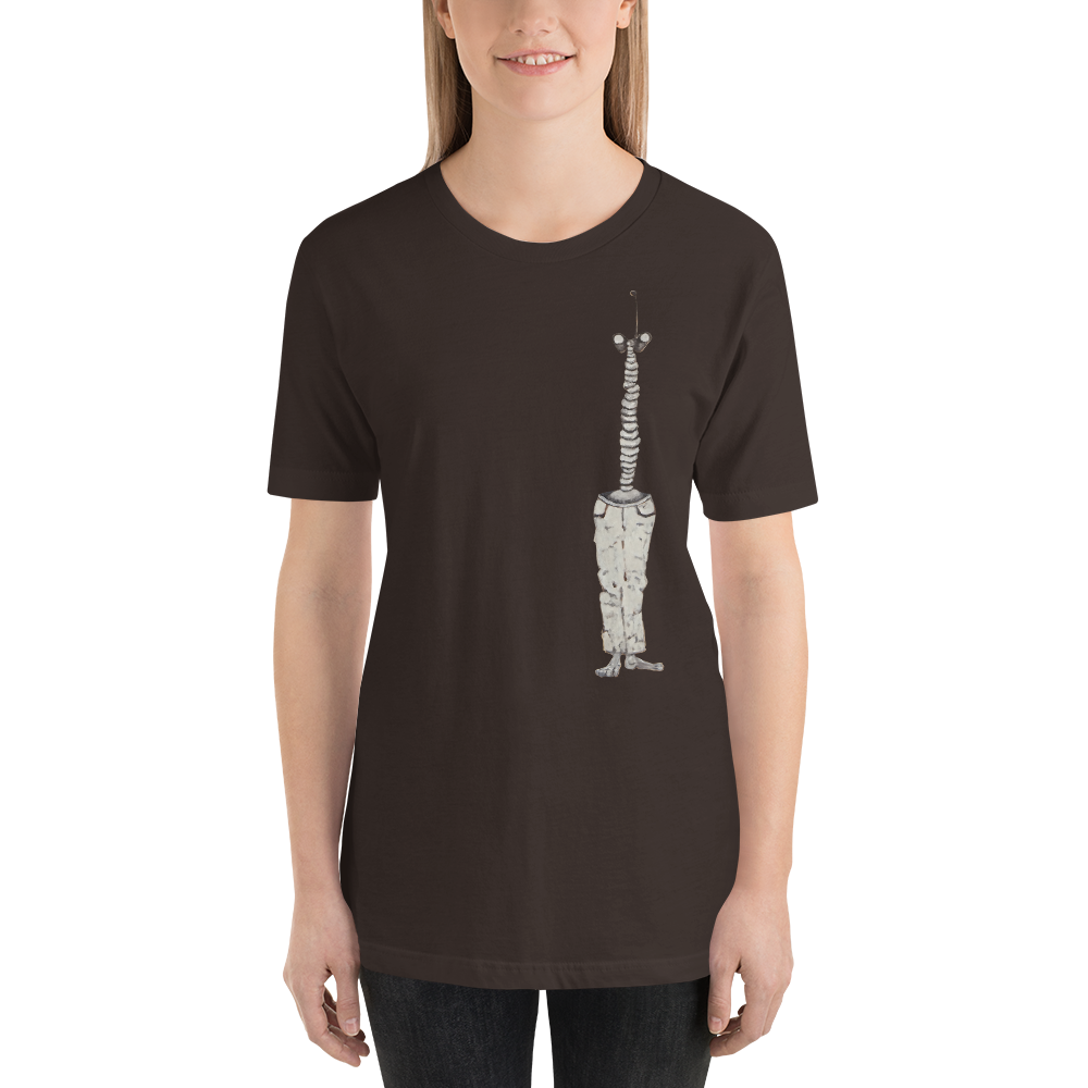 Binnoculars Tee, unisex staple t shirt brown