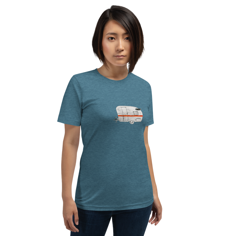 Teardrop Tee, unisex staple t shirt heather deep teal