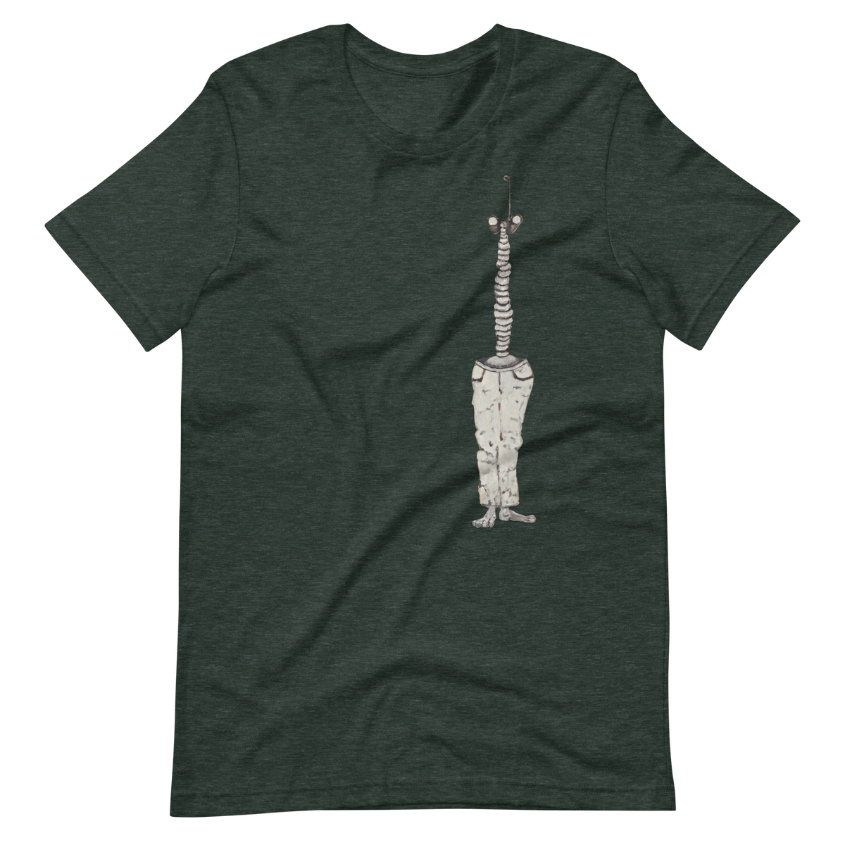 Binnoculars Tee, unisex staple t shirt heather forest