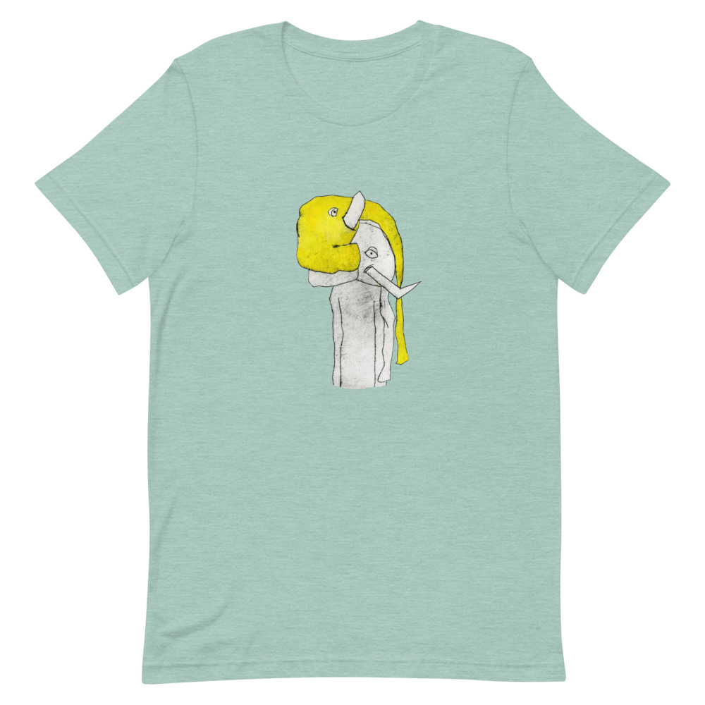 Elephant Mask Tee, unisex staple t shirt heather prism dusty blue