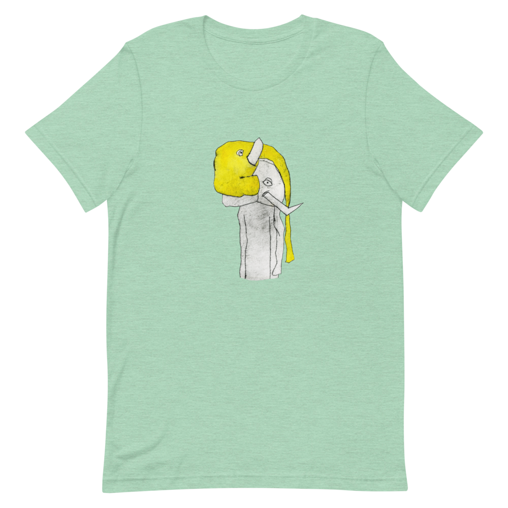 Elephant Mask Tee, unisex staple t shirt heather prism mint