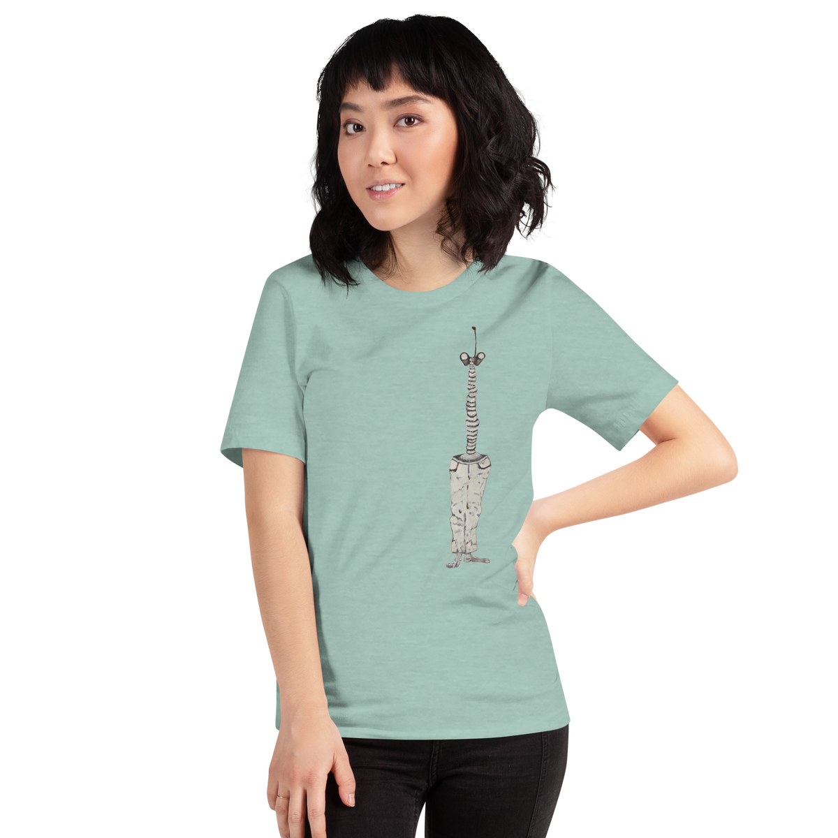 Binnoculars Tee, unisex staple t shirt heather prism dusty blue