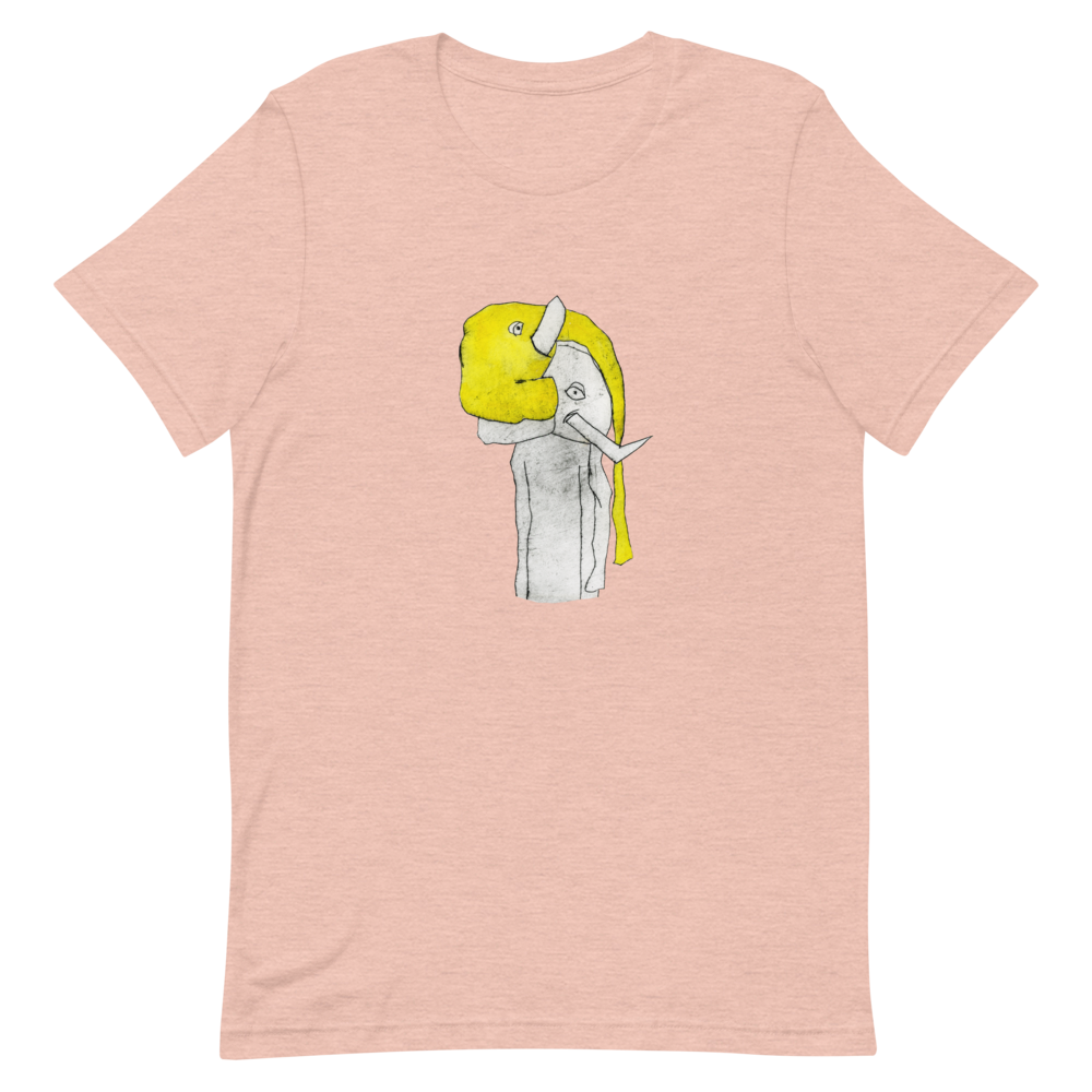 Elephant Mask Tee, unisex staple t shirt heather prism peach
