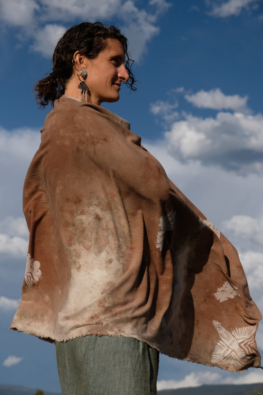 Black Walnut Monsoon Shawl