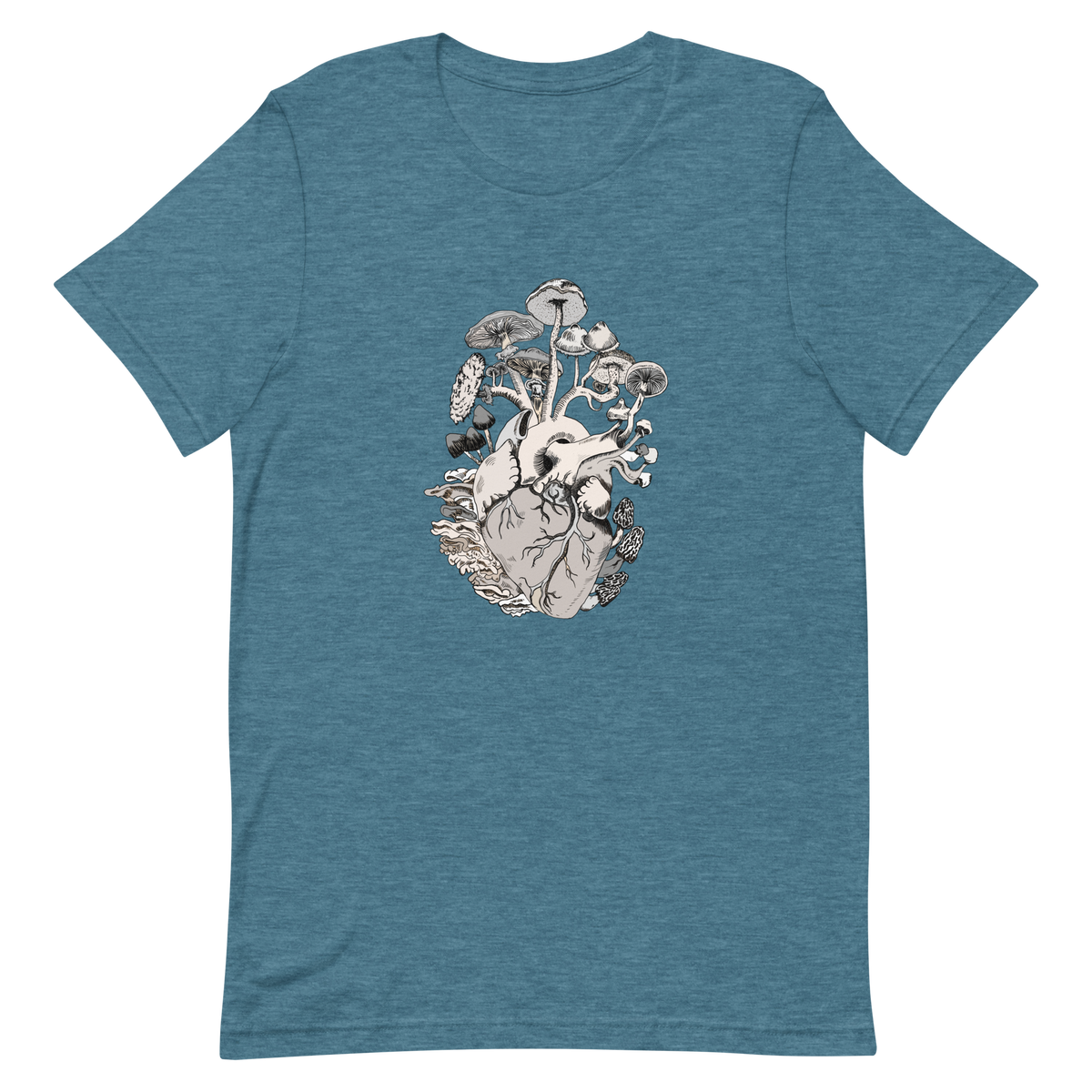 Fruiting Heart, unisex staple t shirt heather deep teal