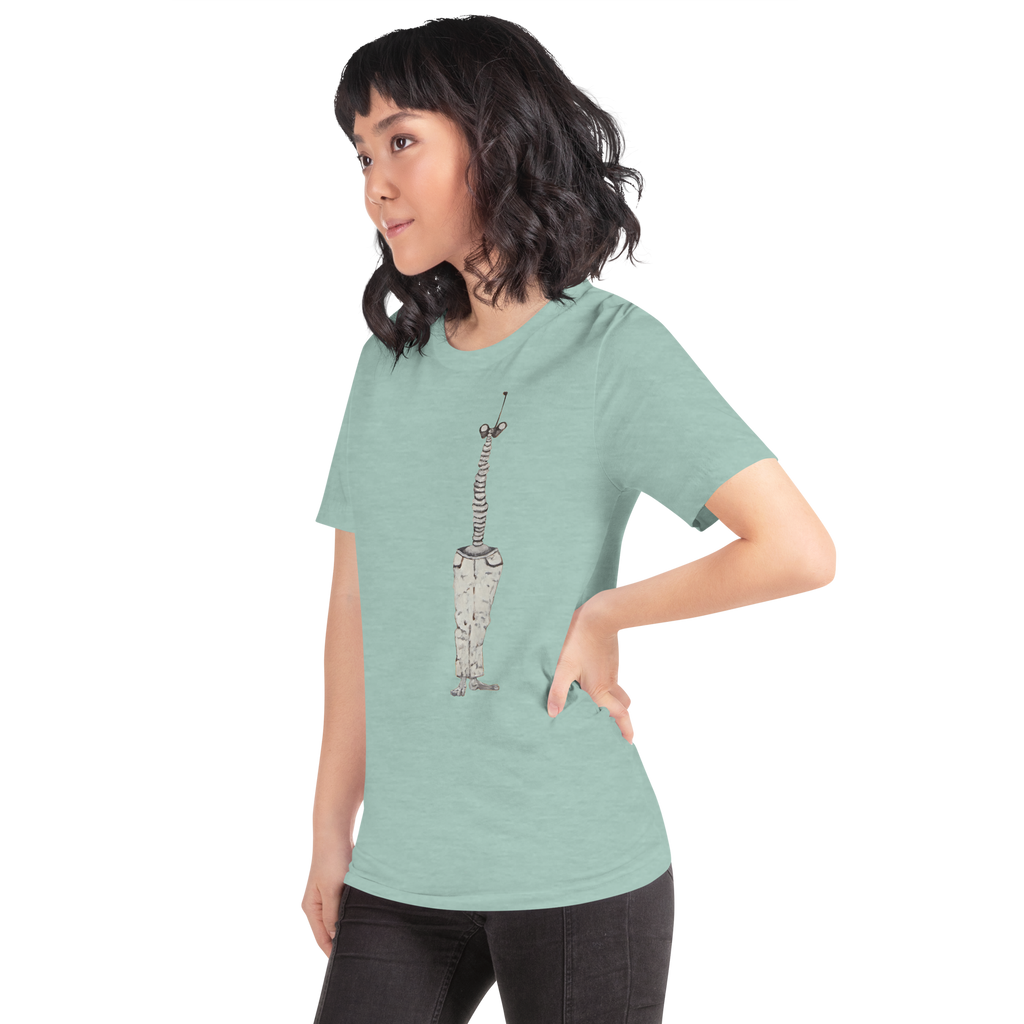 Binnoculars Tee, unisex staple t shirt heather prism dusty blue left