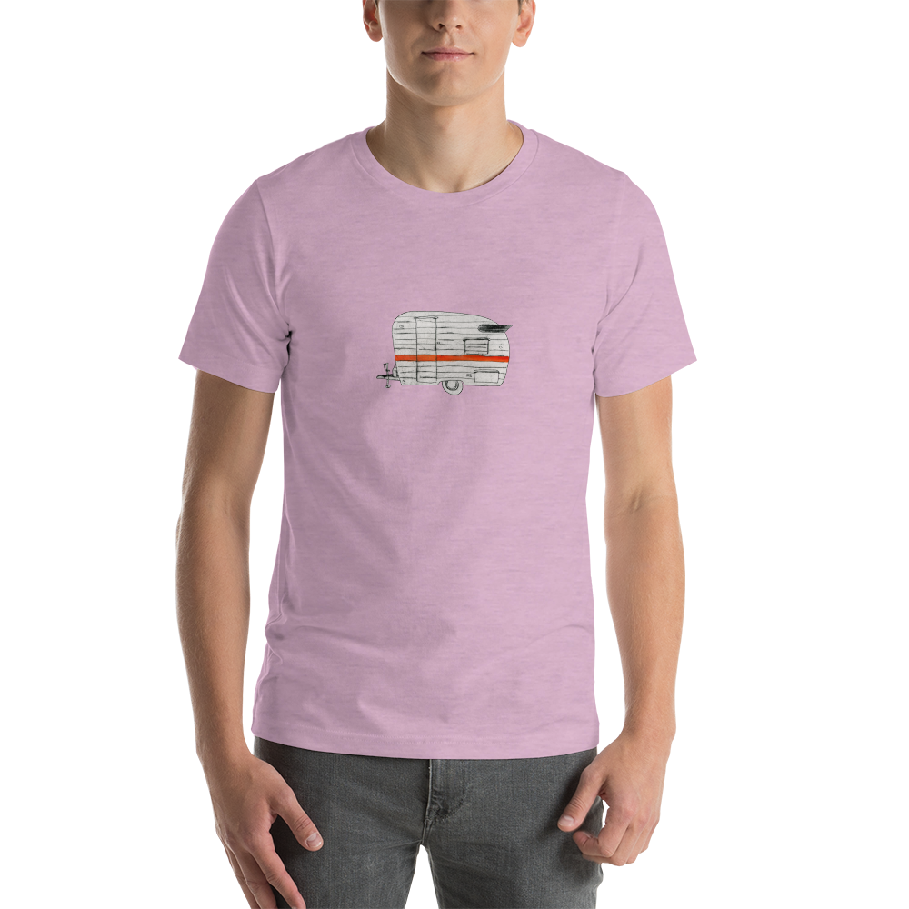 Teardrop Tee, unisex staple t shirt heather prism lilac