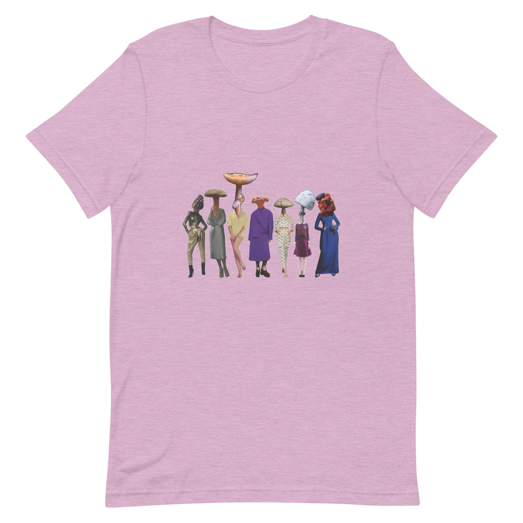 A gathering of Mushroom Women, unisex staple t shirt heather prism lilac