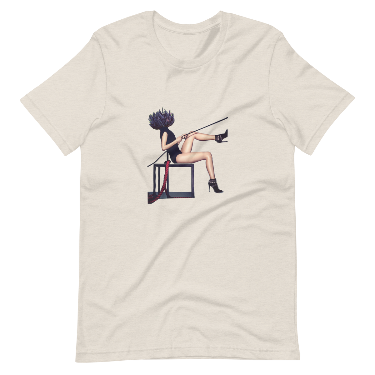 Purple Fairy Club Coral Mushroom Woman, unisex staple t shirt heather dust
