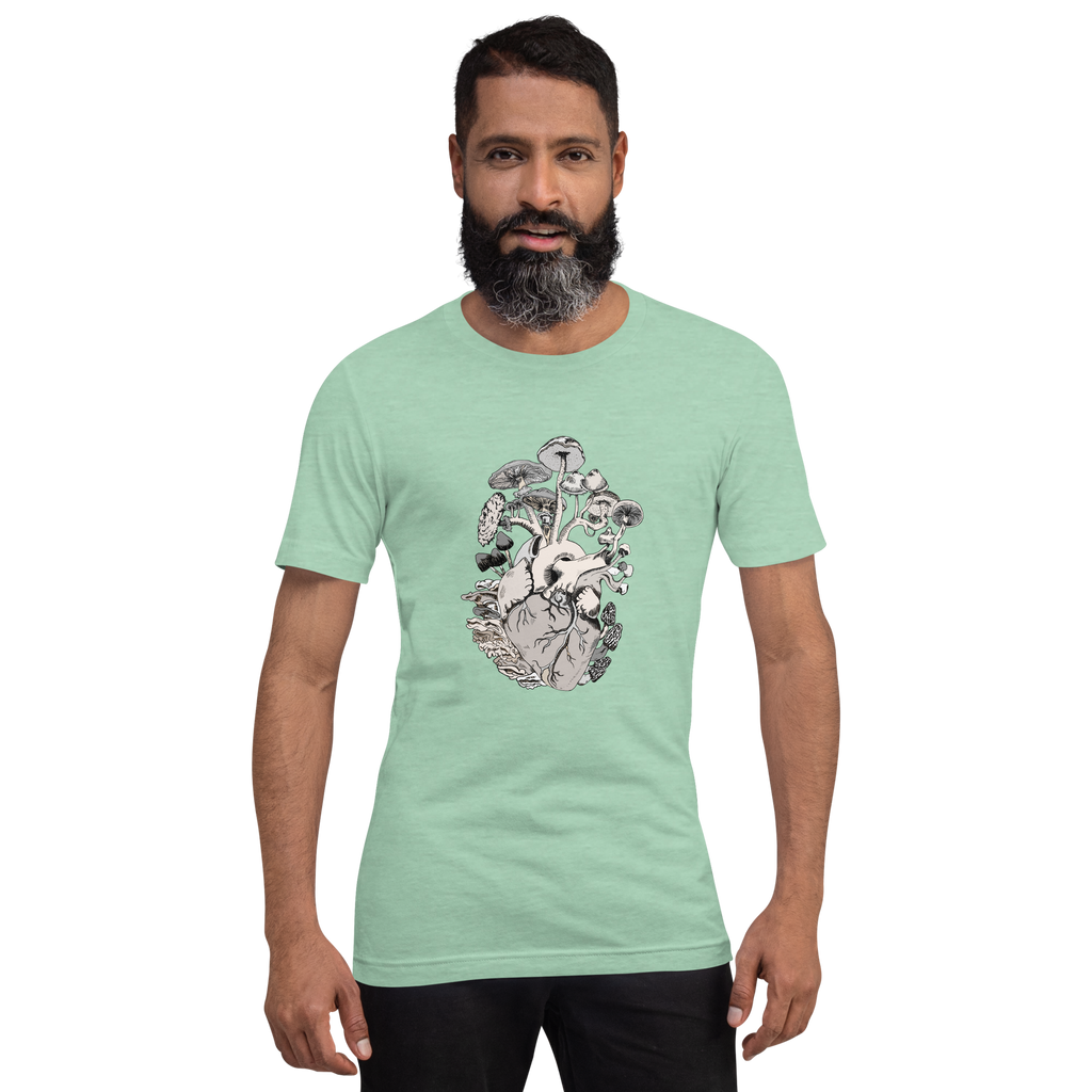 Fruiting Heart, unisex staple t shirt heather prism mint