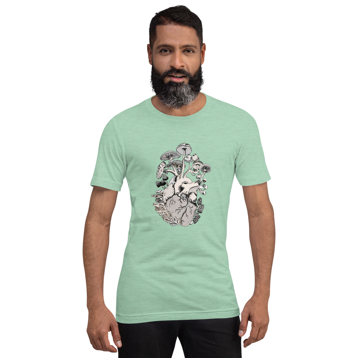 Fruiting Heart, unisex staple t shirt heather prism mint