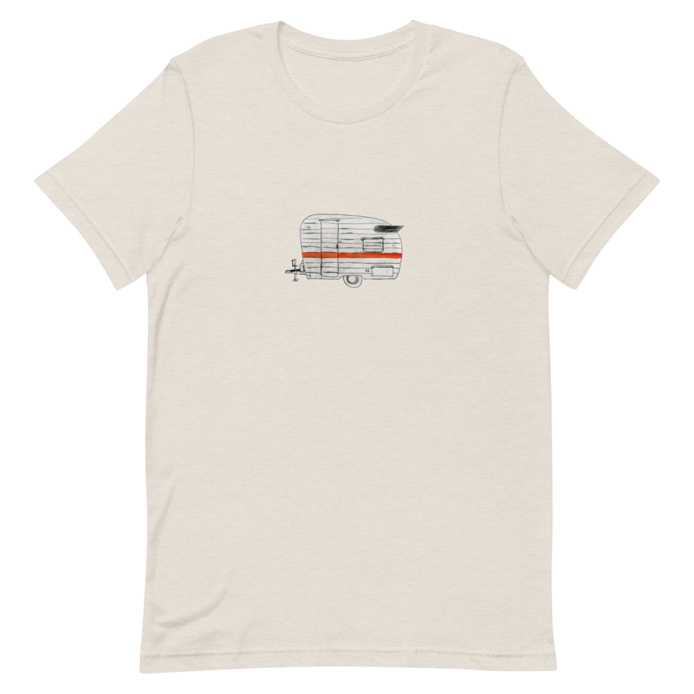Teardrop Tee, unisex staple t shirt heather dust