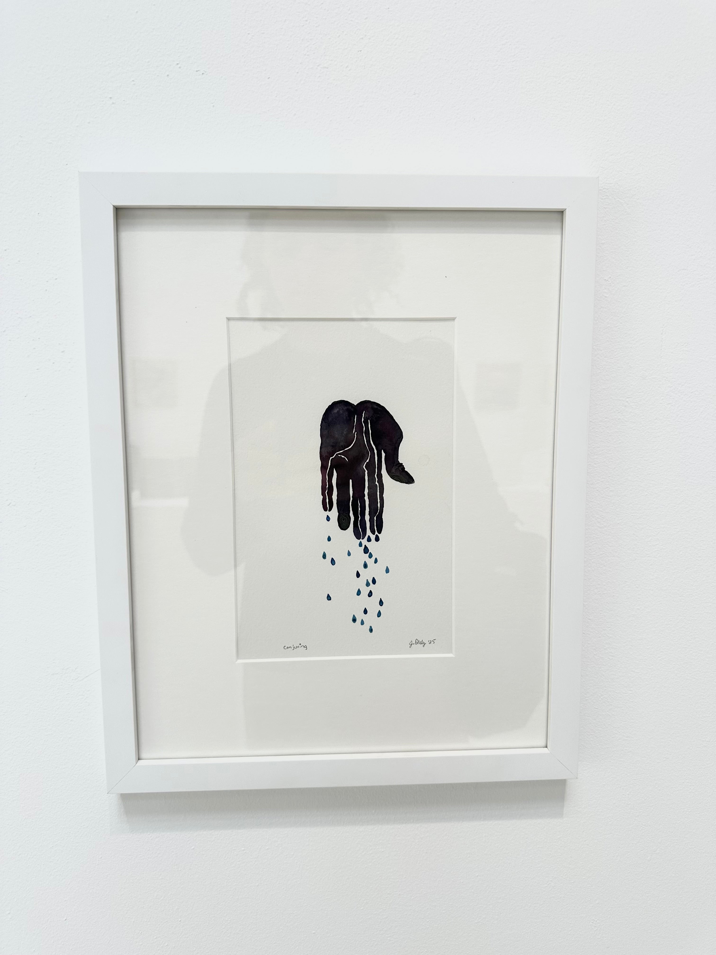 Conjuring - a framed watercolor painting