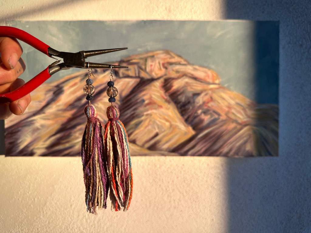 Smoky Quartz, Lápiz & Raw Silk