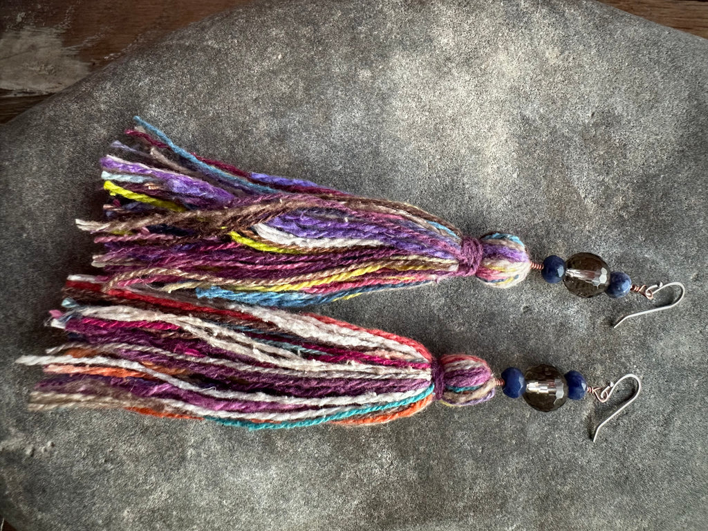 Smoky Quartz, Lápiz & Raw Silk