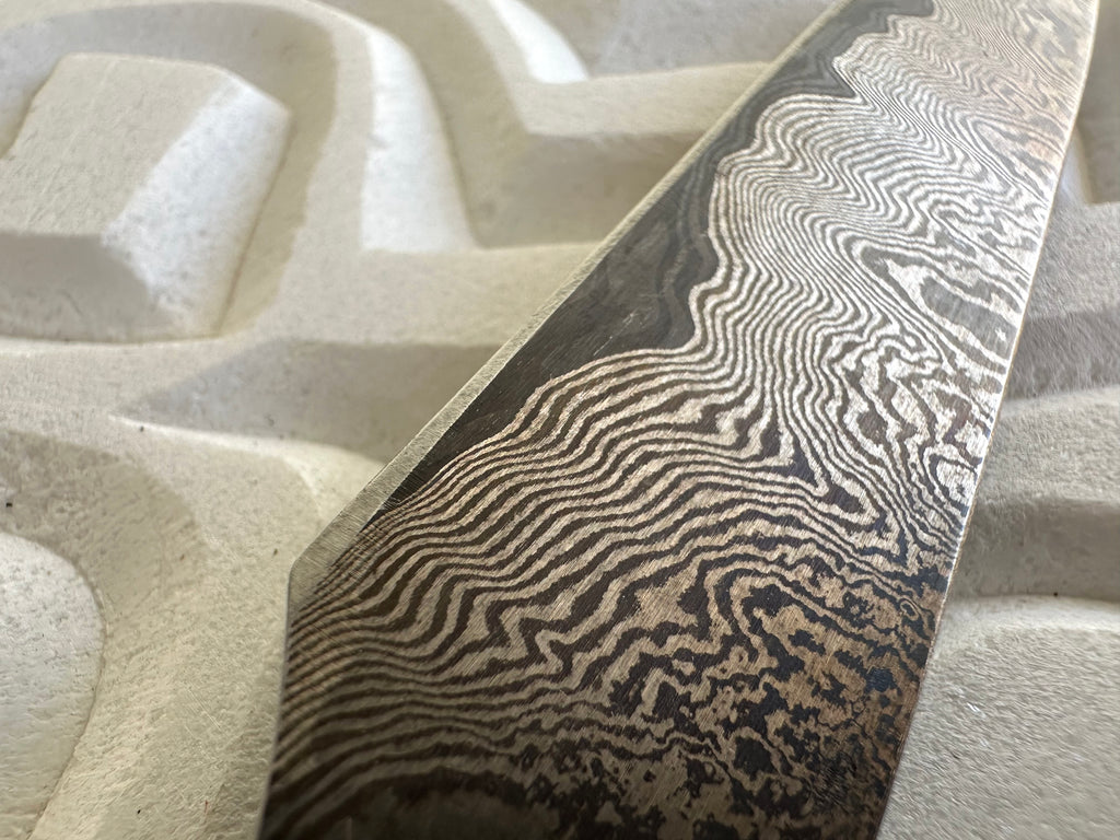 Damascus Knife & Sheath