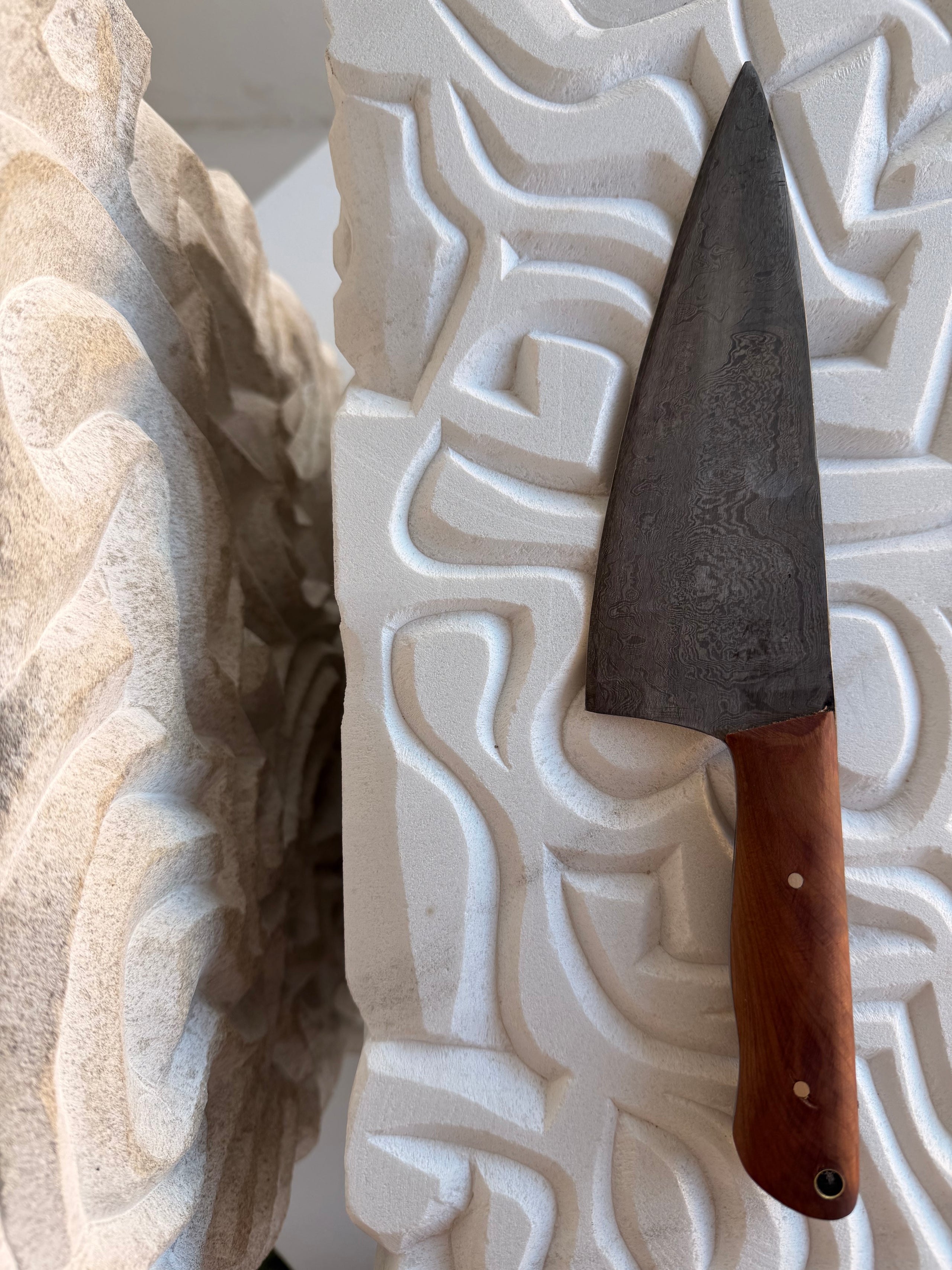 Damascus Knife by Larry Pogreba