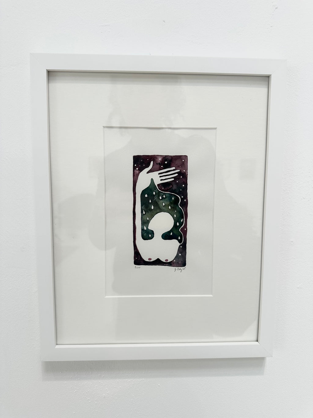 Echo - a framed watercolor painting