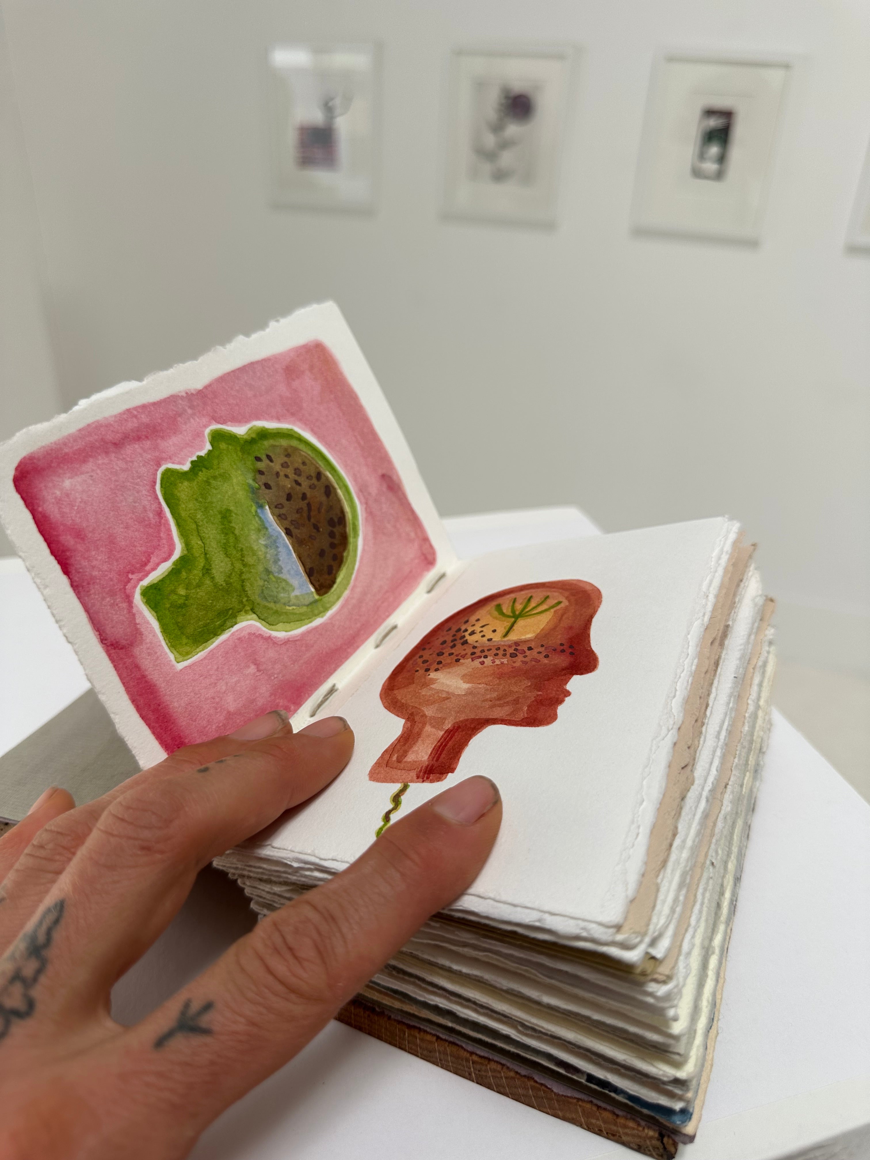 Studies - a hand bound book of watercolors