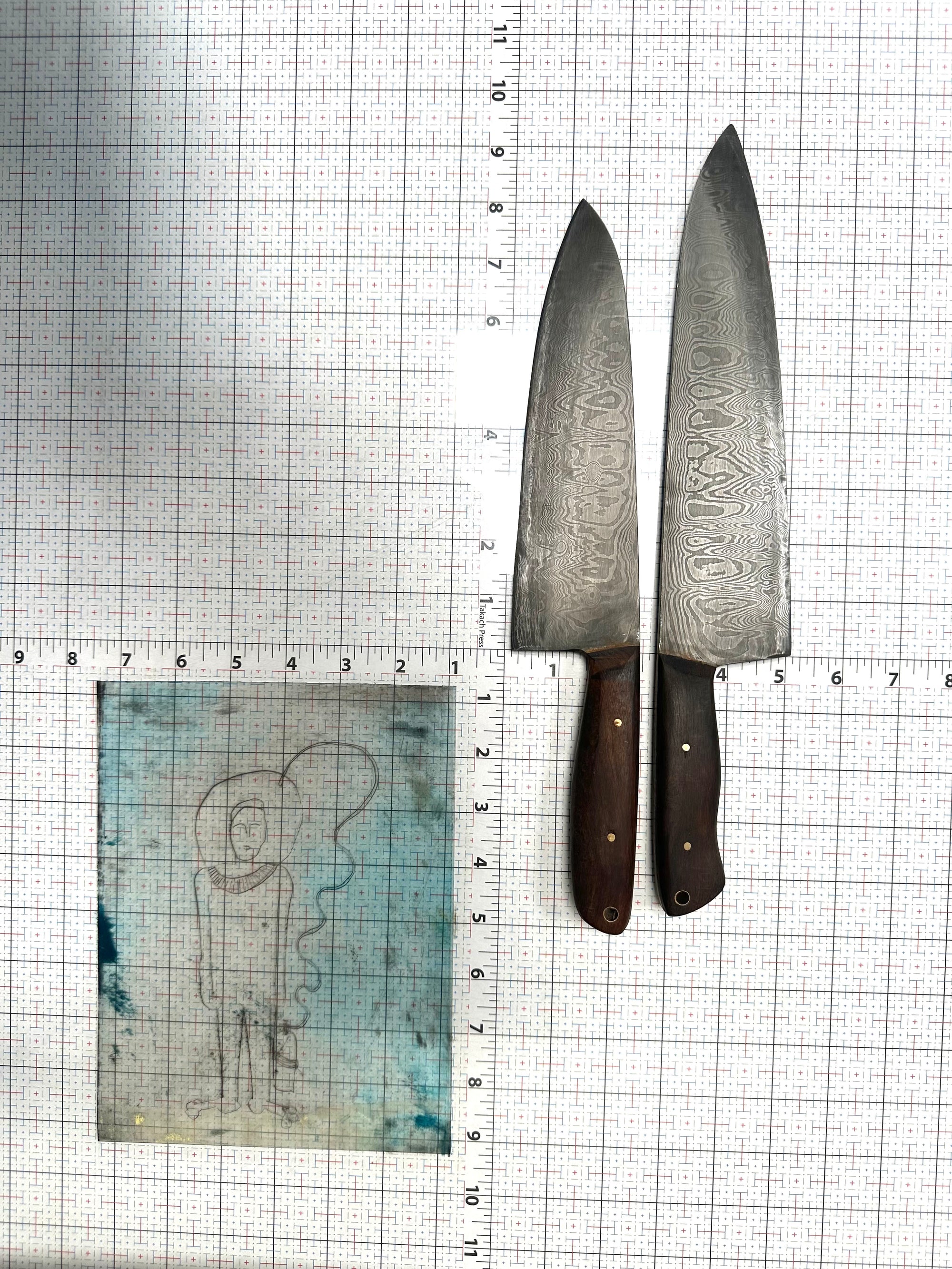 Damascus Kitchen Knife