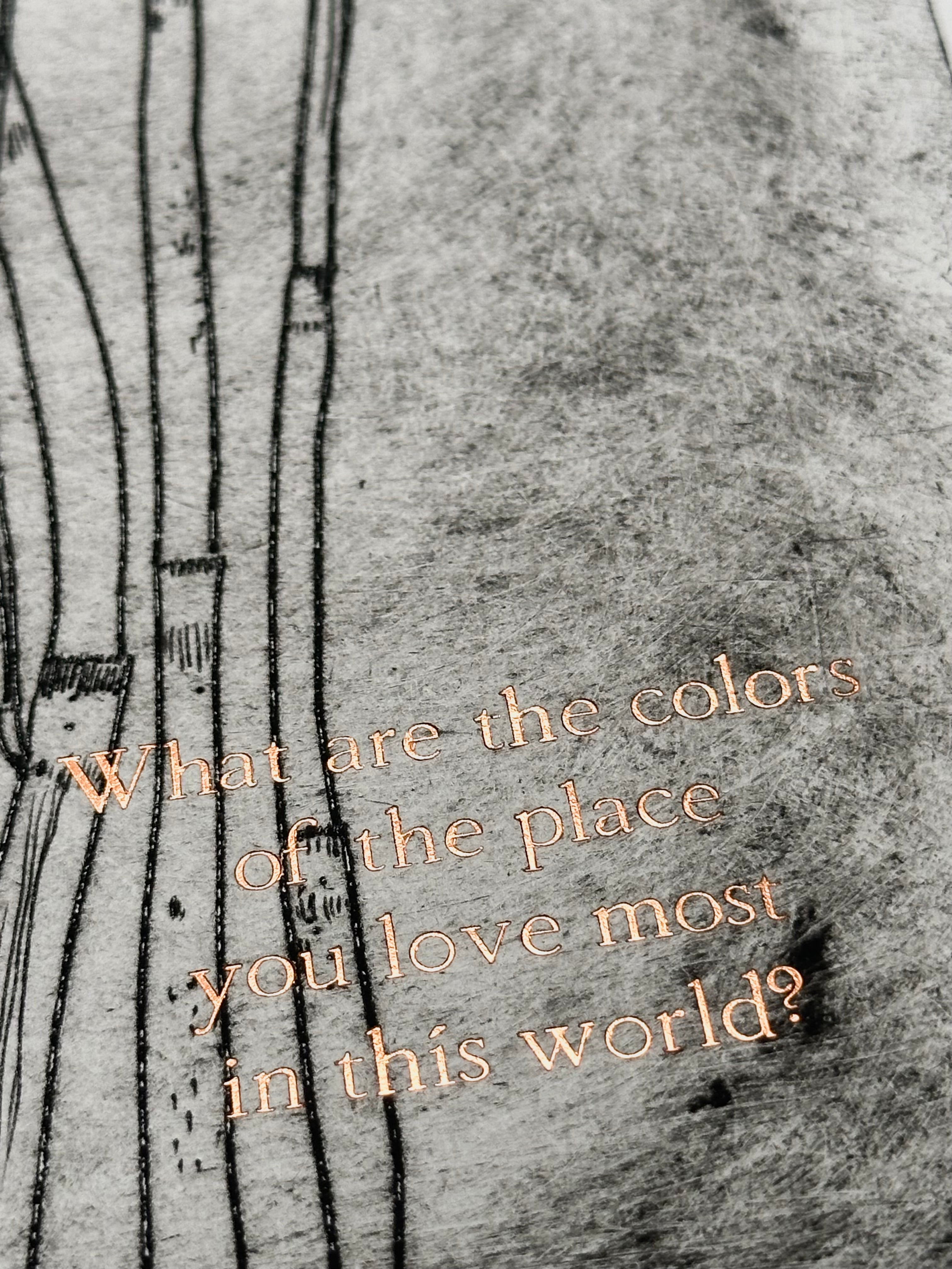 Horsetail - a intaglio print