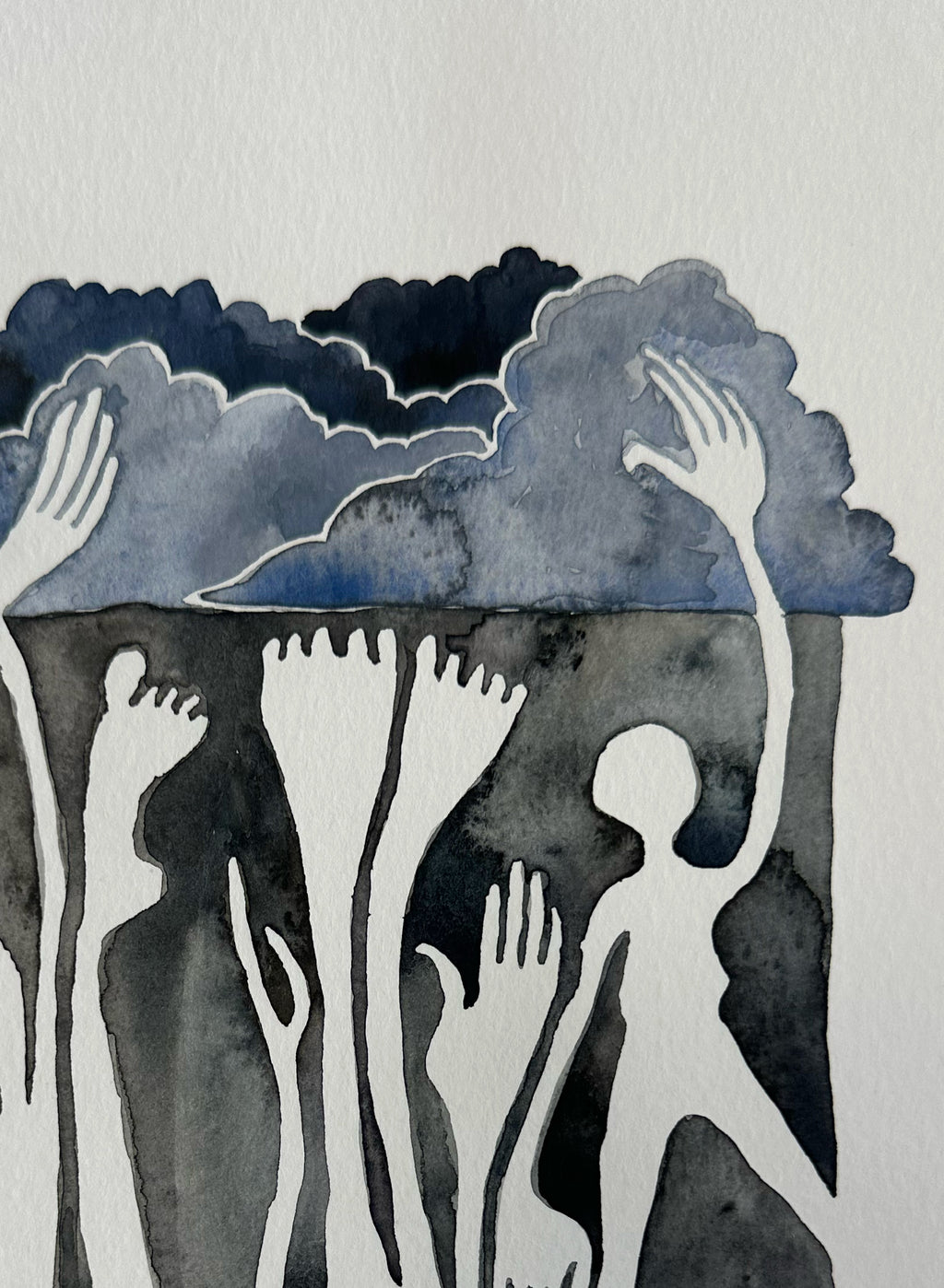 Becoming Elemental - a watercolor painting