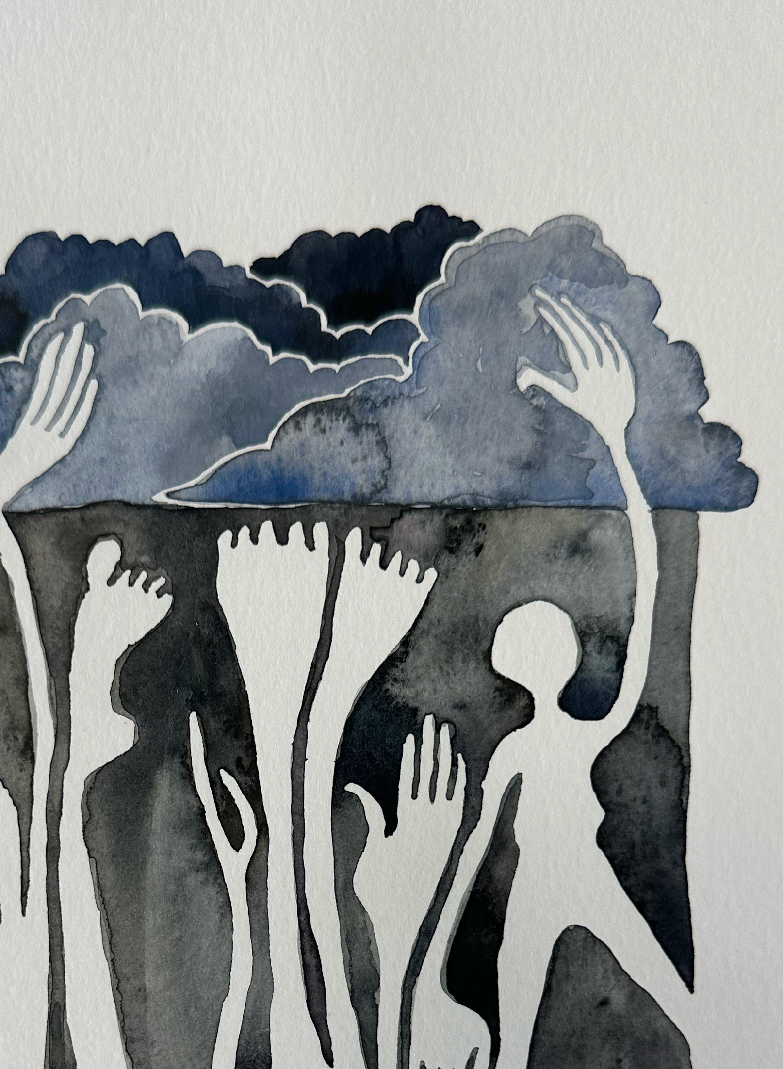 Becoming Elemental - a watercolor painting