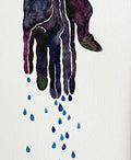 Conjuring - a framed watercolor painting