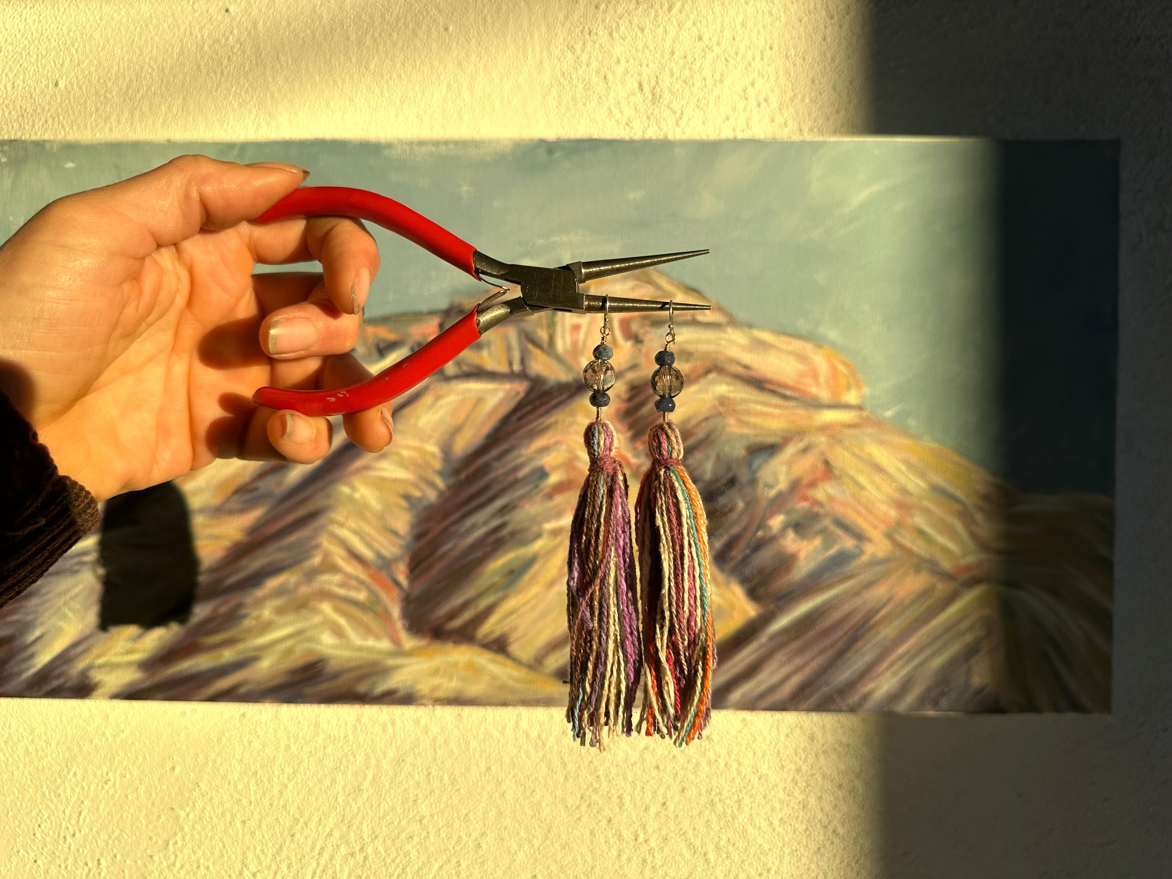 Smoky Quartz, Lápiz & Raw Silk