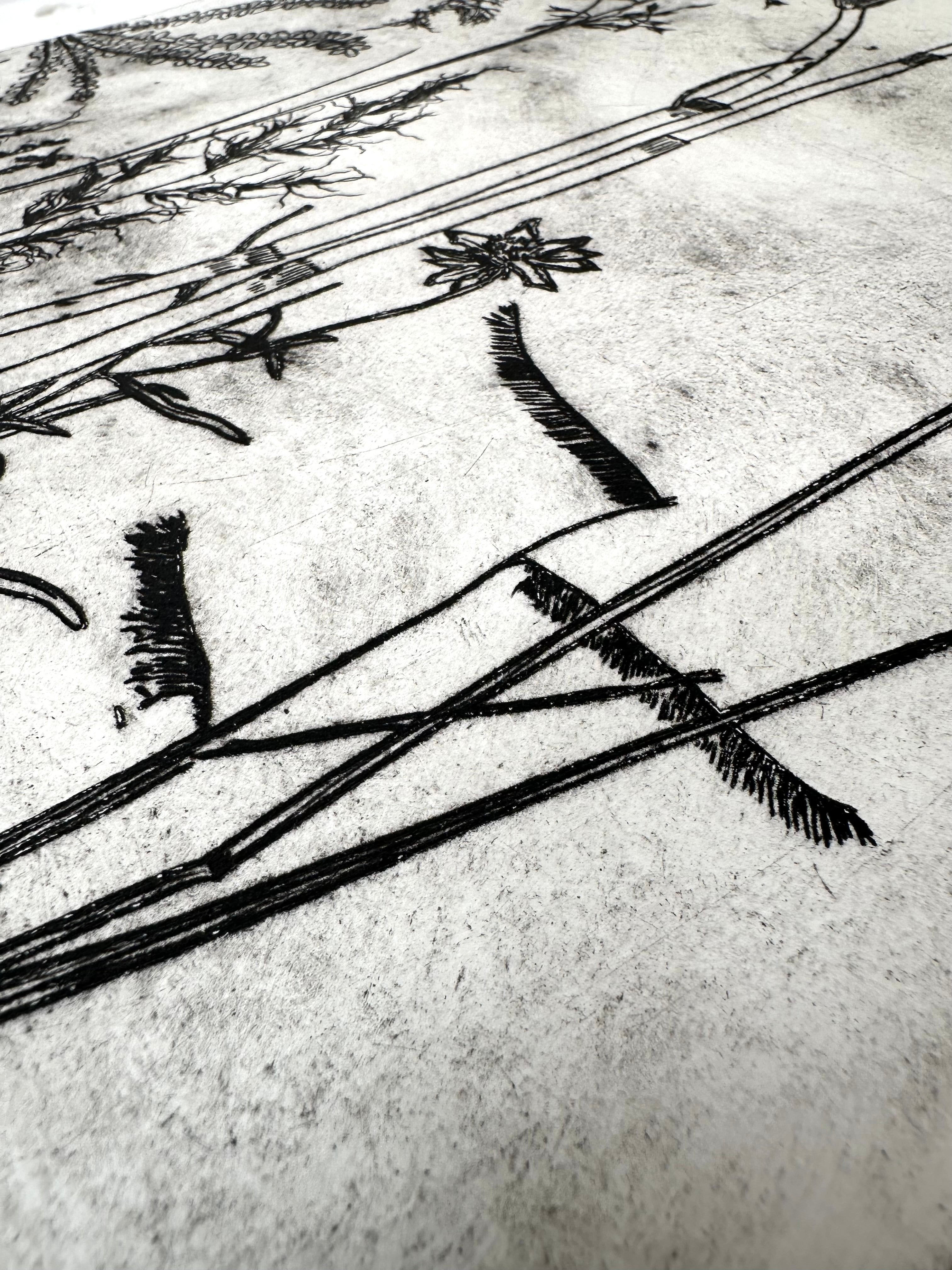 What are the colors of the place you love most in the world? - an intaglio print