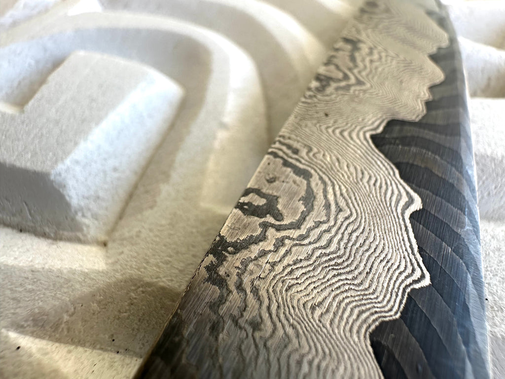 Damascus Knife and Sheath