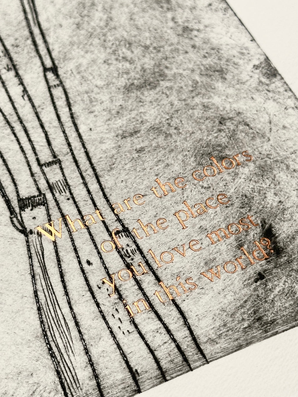 Horsetail - a intaglio print