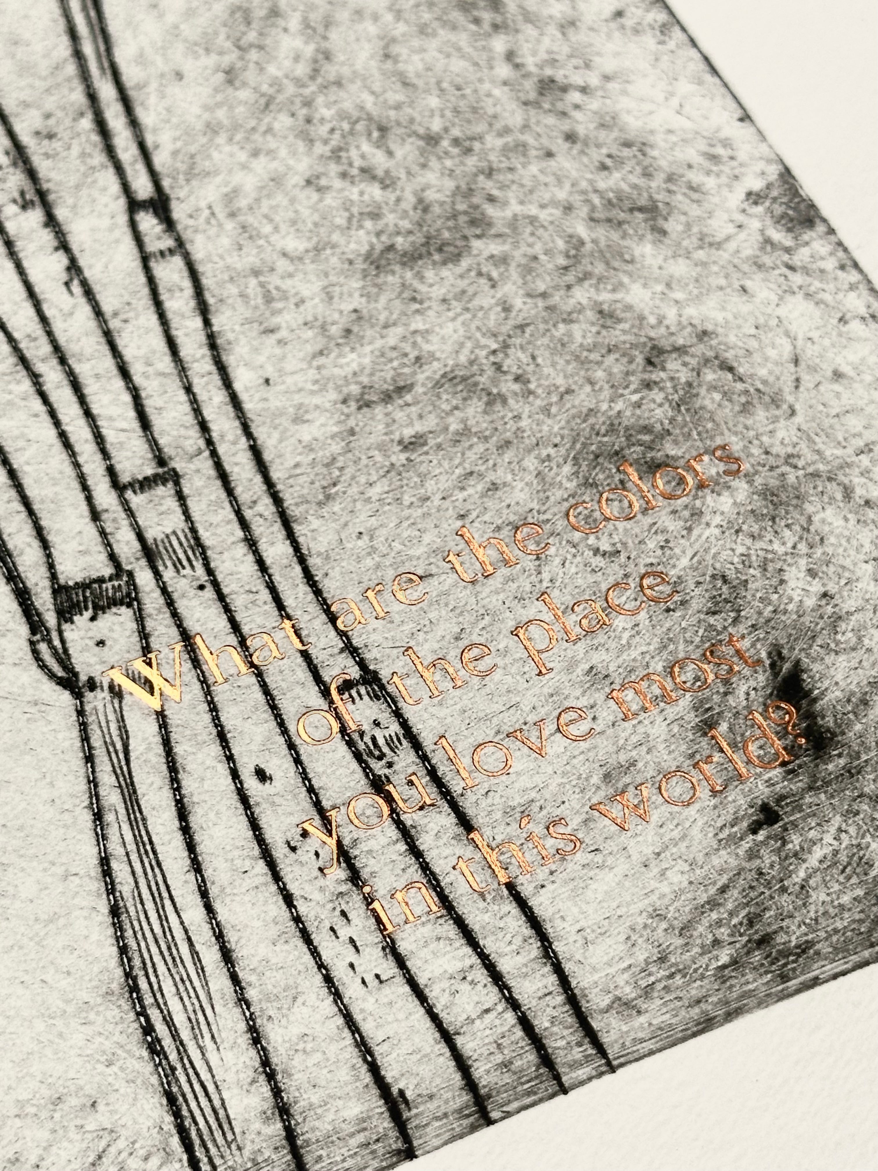 Horsetail - a intaglio print