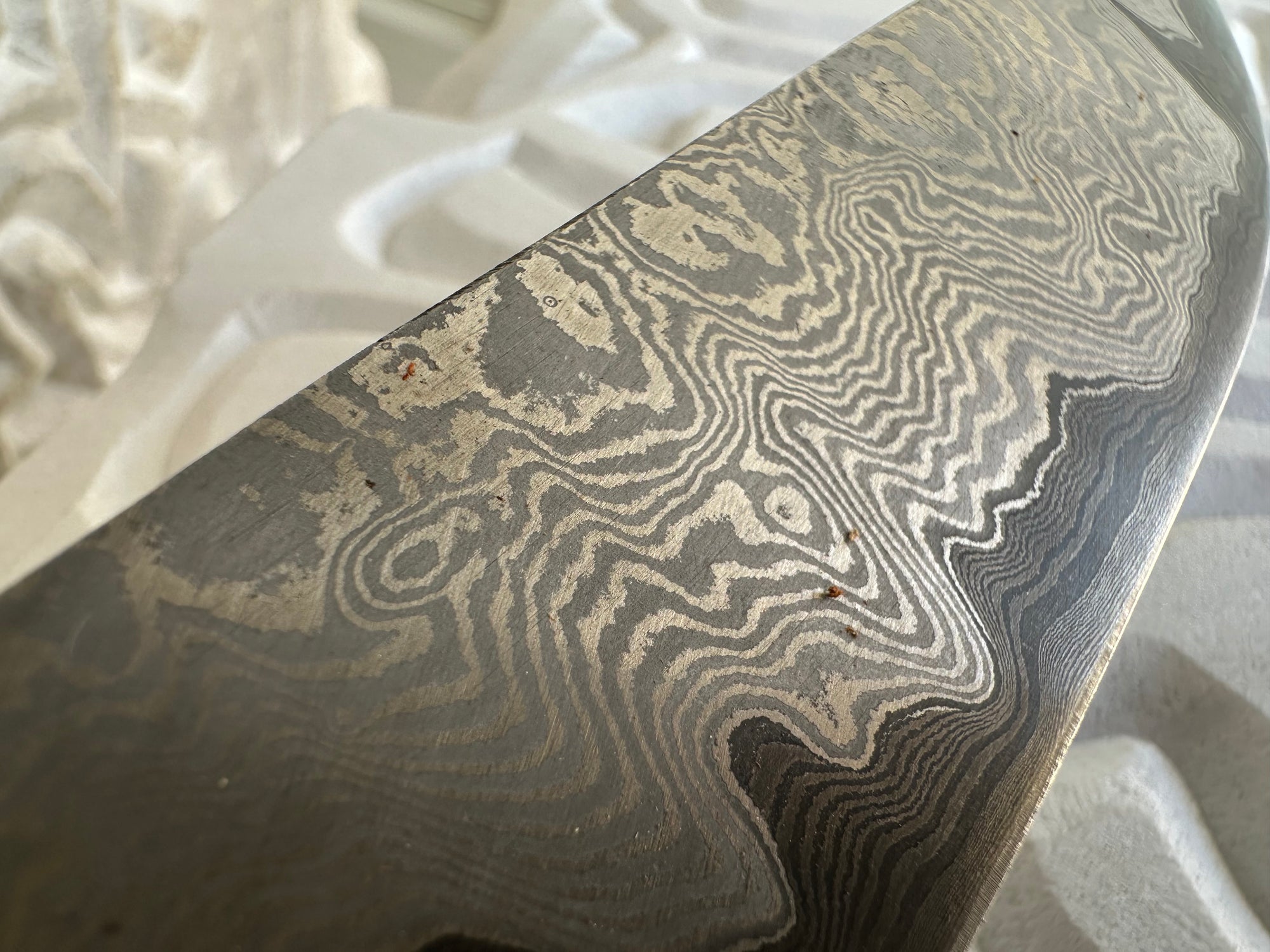 Damascus Knife & Sheath