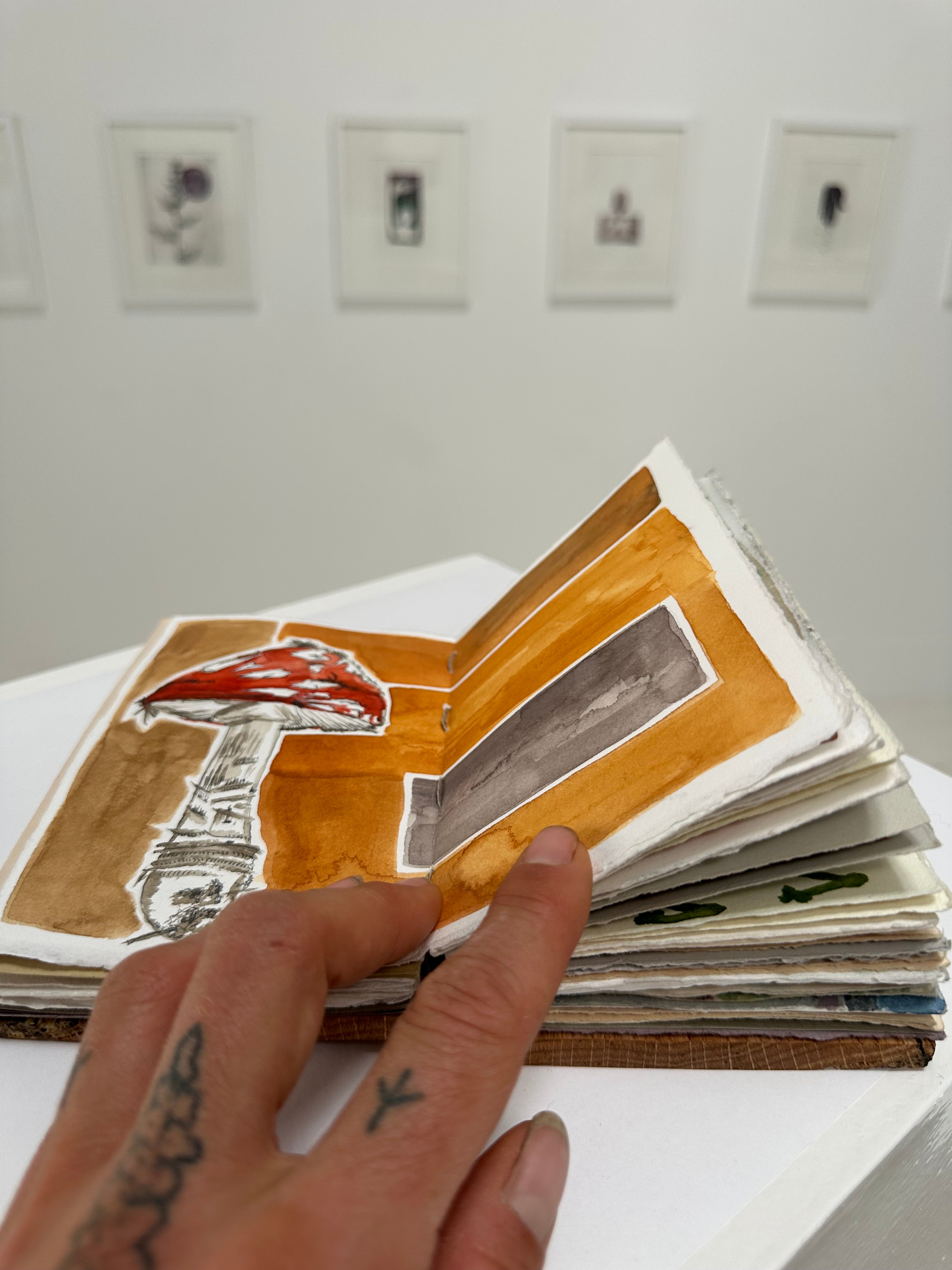 Studies - a hand bound book of watercolors