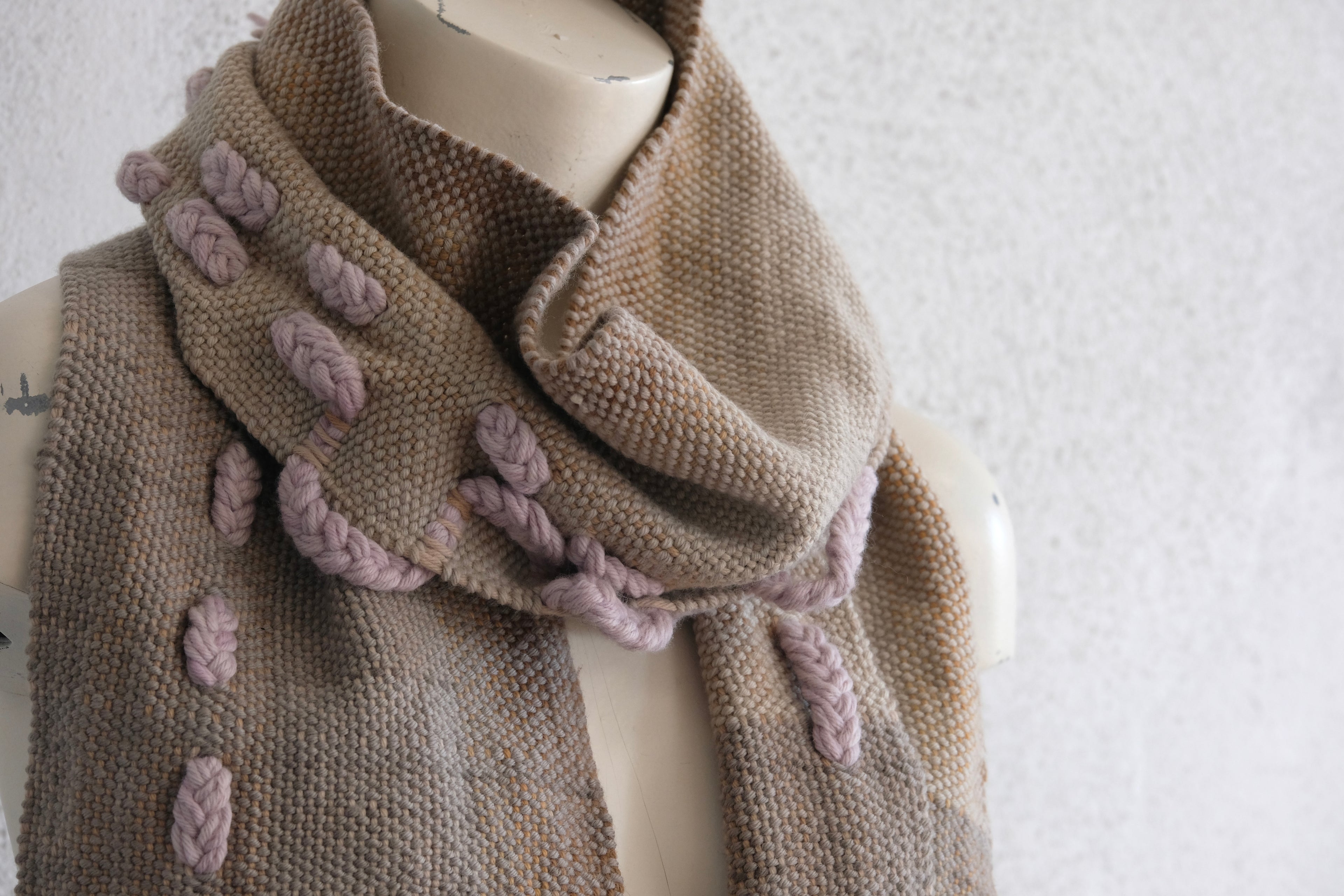 Merino Braid Scarf : 1
