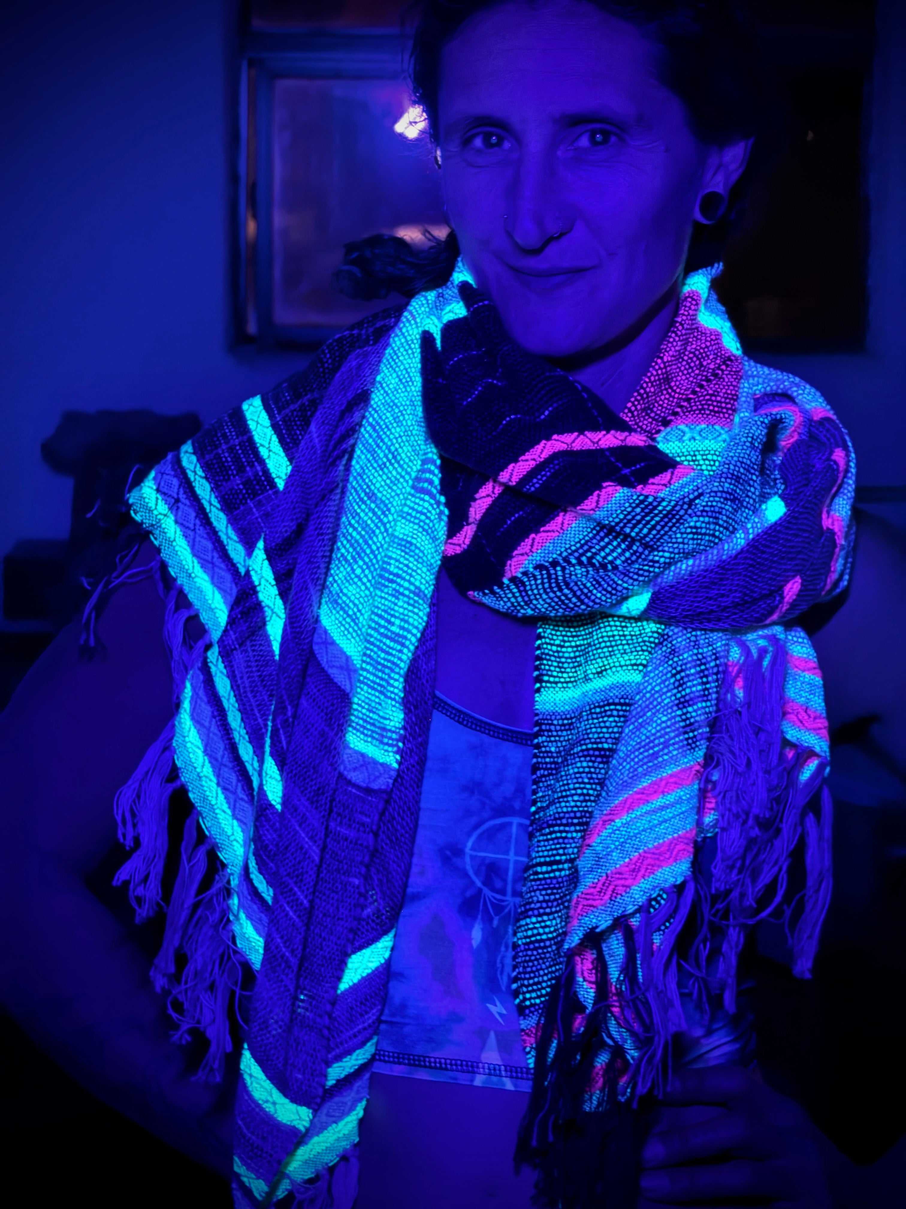Etherial Scarf - Blacklight Party