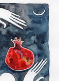 Rhythmic Recurrence - framed watercolor painting